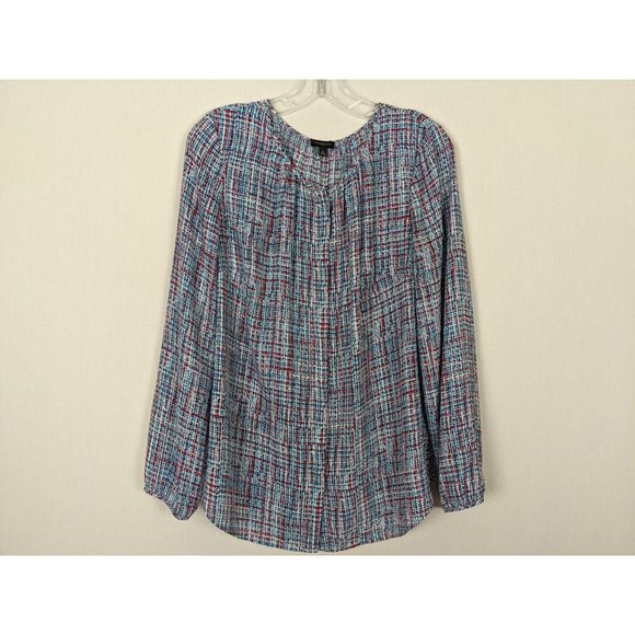 Talbots long sleeve hidden button tunic blouse L - Picture 1 of 7